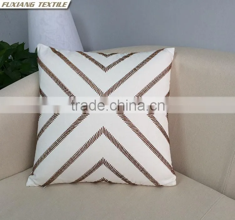 Embroidered Kinds Of Geometric Fingure Sofa Home Decor Cushion Cover