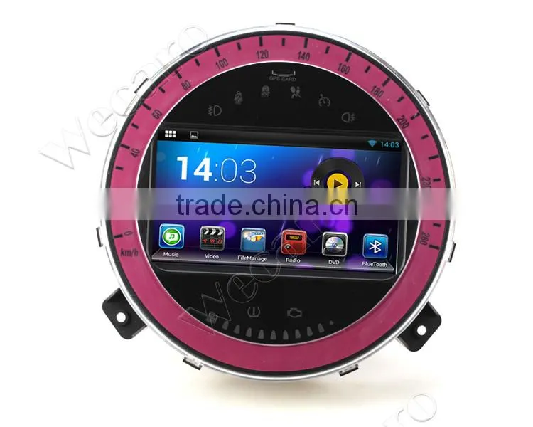 Wecaro Android 4.4.4 navigation system touch screen car dvd player gps for bmw mini cooper WIFI 3G mirror link 2006 - 2013
