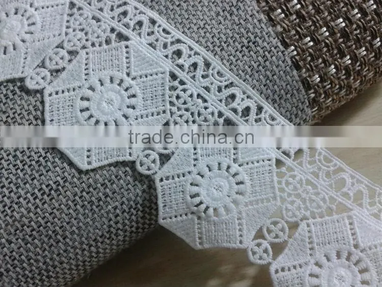 Mitaloo White Lace Trim Cotton Watersoluble Lace M08001