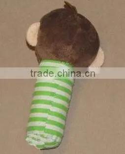 Monkey Rattle Baby Toy/baby monkey rattle/wholesale monkey rattles