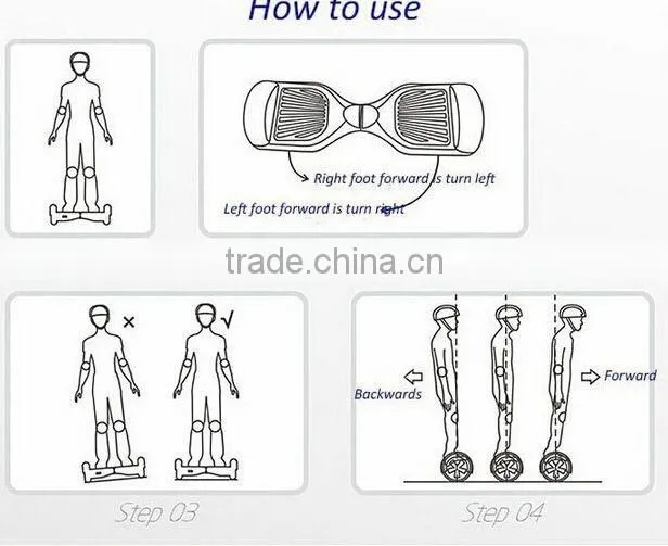 China Best Quality Hot Selling Cheap Price 6.5 inch Hoverboard Electric Skateboard with Bluetooth LED