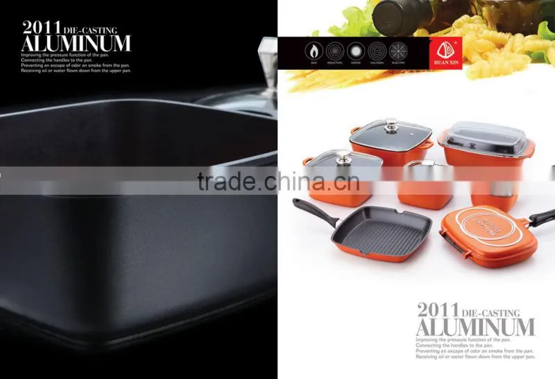 Aluminum 24CM Square Shallow Ceramic Casserole