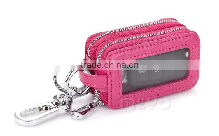 New style portable leather key holder wallet for teenager