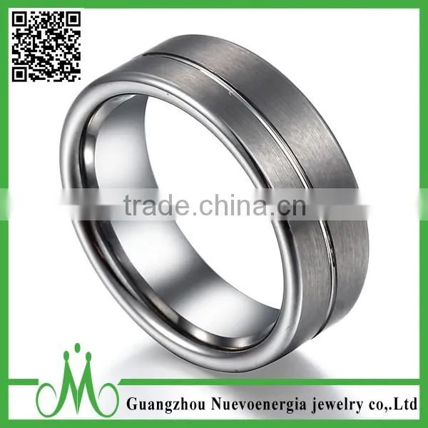 High quality tungsten matte ring engagement band ring for men high polishing jewelry