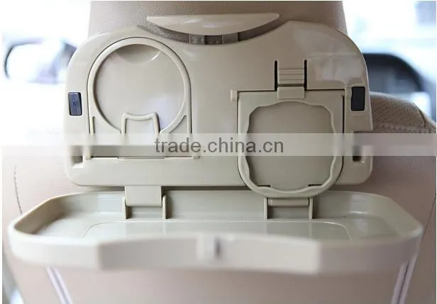 (120503)Car dining table folding car pallet back seat drink holder water car cup holder drink holder