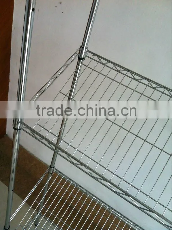 chrome or powder coated slanted wire rack