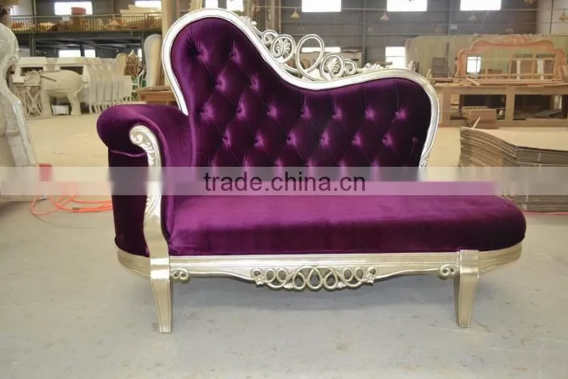 Strip Fabric Lounge Chaise For Sale XYN394