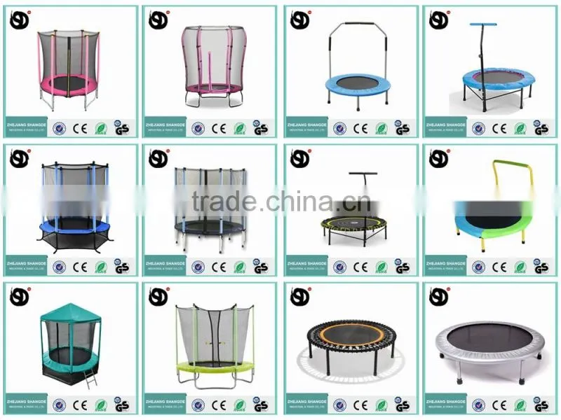 zhejiang big net trampolines with pvc enclosure 10ft ce