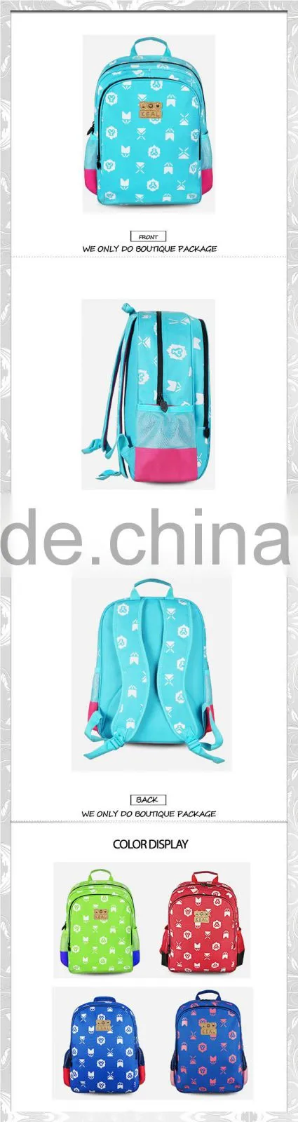 XF-10065 Junior School bag, Children school bag, school backpacks for teenager student