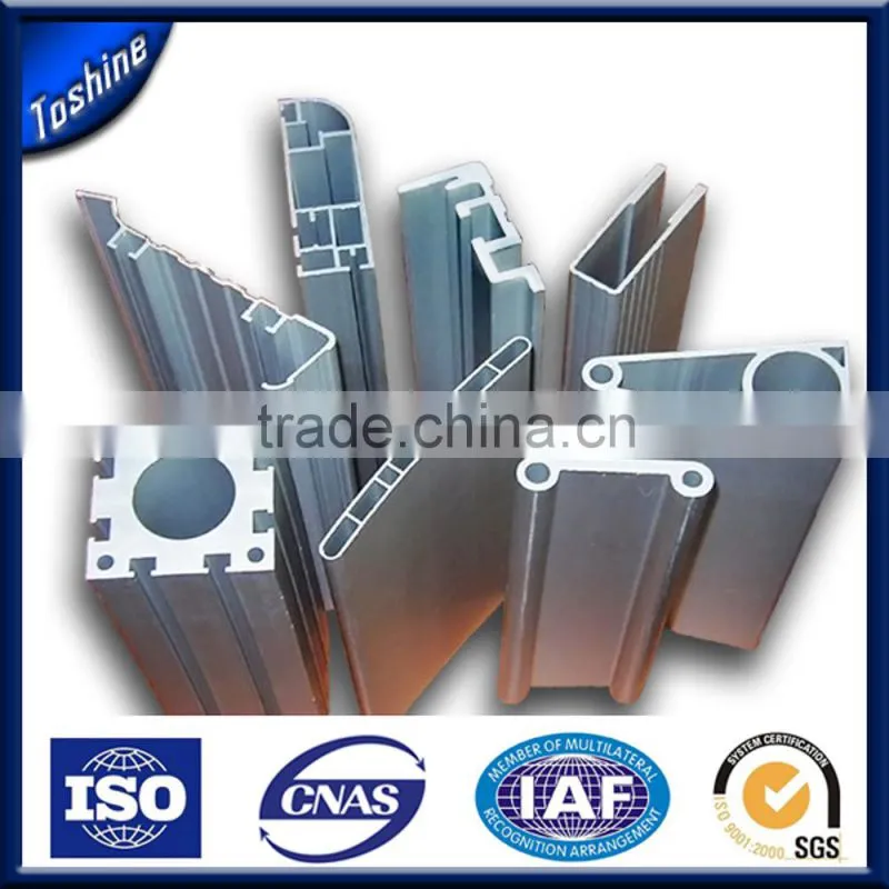 6063 T5 Clear Anodized Wardrobe Door Aluminum Profile