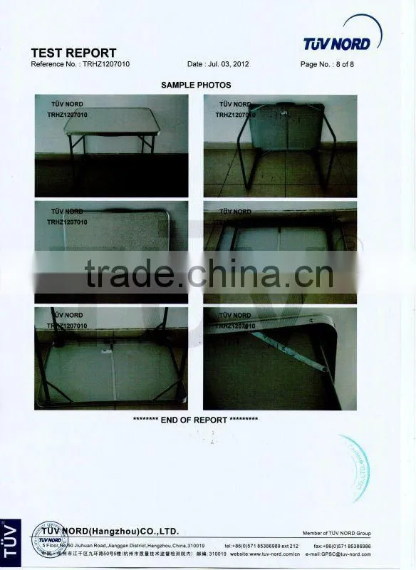 Outdoor Aluminum/MDF Portable Folding Table
