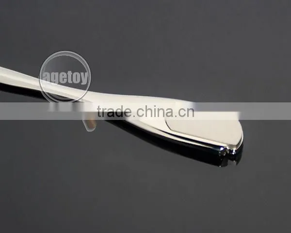 Zinc Alloy High Polished Promotional Blank Silver Color Metal Manual Letter Opener