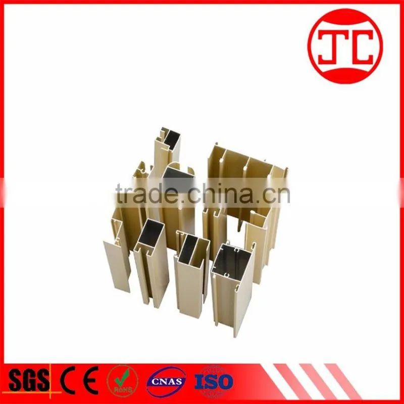high quality l shape aluminum slide door profile for cnc