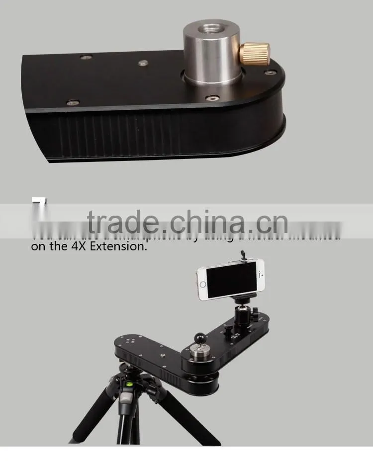 China factory produce cnc machining mini aluminum video camera slider