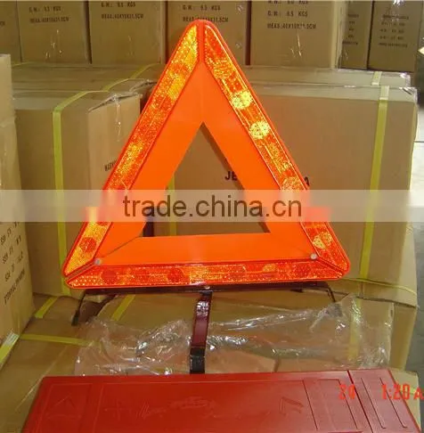 Road sign Flashing led warning triangle