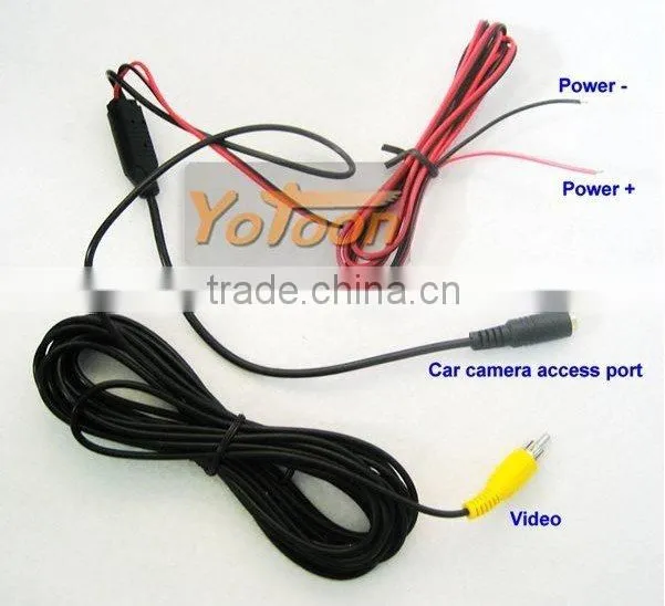 Car rearview camera with guard line function and CCD effect