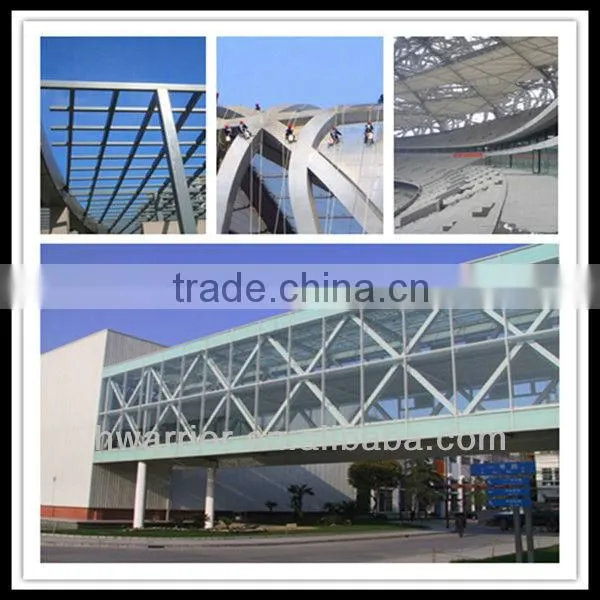 Steel frame structure roofing
