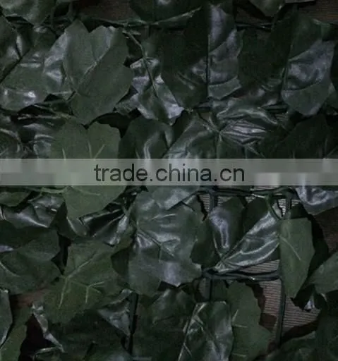 100X300cm Outdoor decorative peach leaves fence garden plastic fence