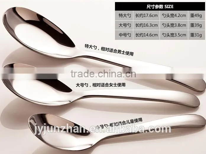 Stainless Steel thailand spoon made by Jieyang Junzhan factory -- high mirror polish