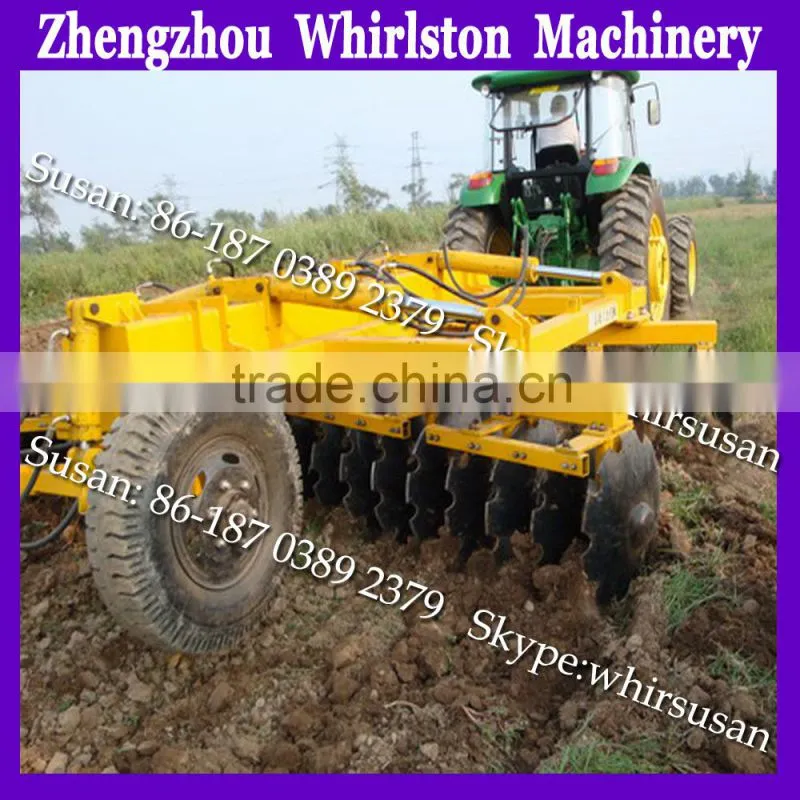 Good quality Hydraulic trailed offset heavy duty disc harrow machine for sale