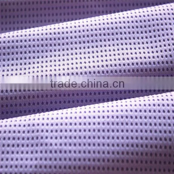 breasthable sports coolmax fabric in waffle knit style