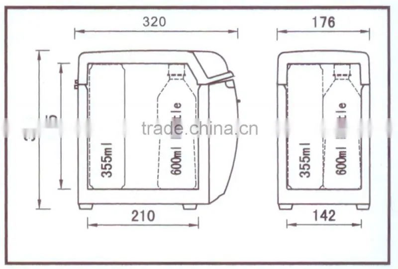 Hot sale thermoelectric mini refrigerator and freezer