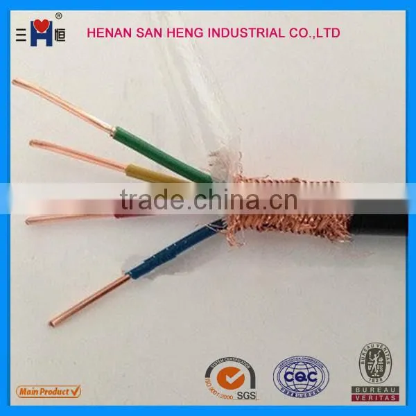 multi core factory shielded screen copper pvc control cable