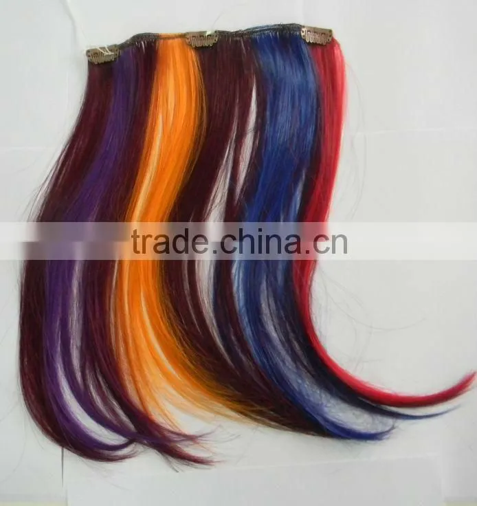 hot sell bright color hair extension
