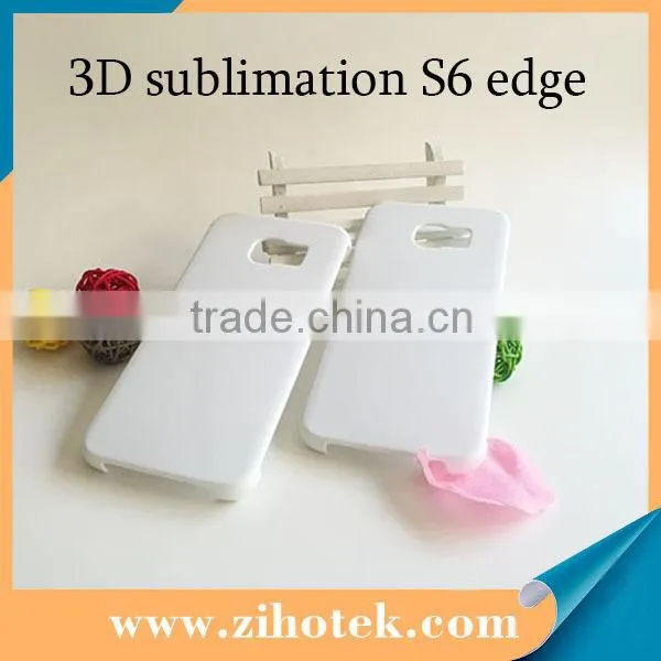 DIY customized 3D sublimation phone case for Samsung galaxy S6 edge full sides printing