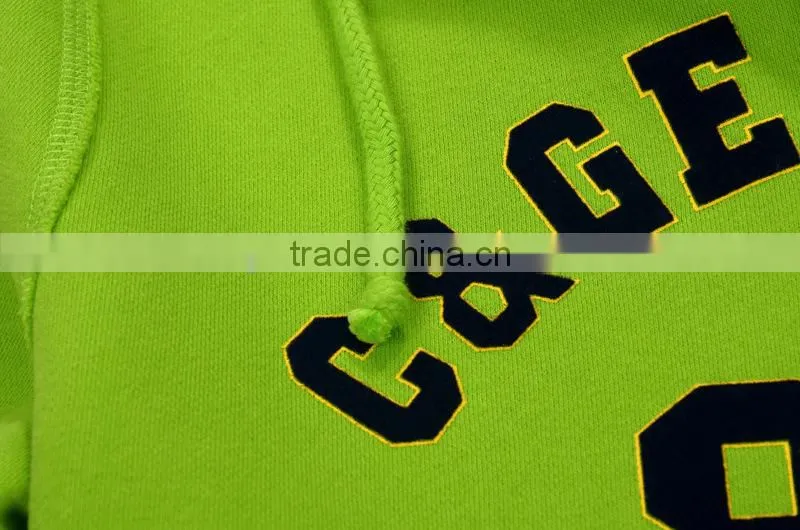 Slim new winter washed cotton cashmere European style for custom zip hoodie