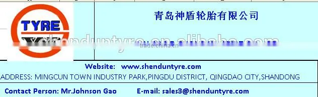 ISO,CCC,ECE,DOT TBR TYRE FACTORY QINGDAOSHENDUN TYRE CO.,LTD FAMOUS GOD WASP BRAND, LUCKY FISH BRAND,OTR TYRE WITH PATENT RIGHTS