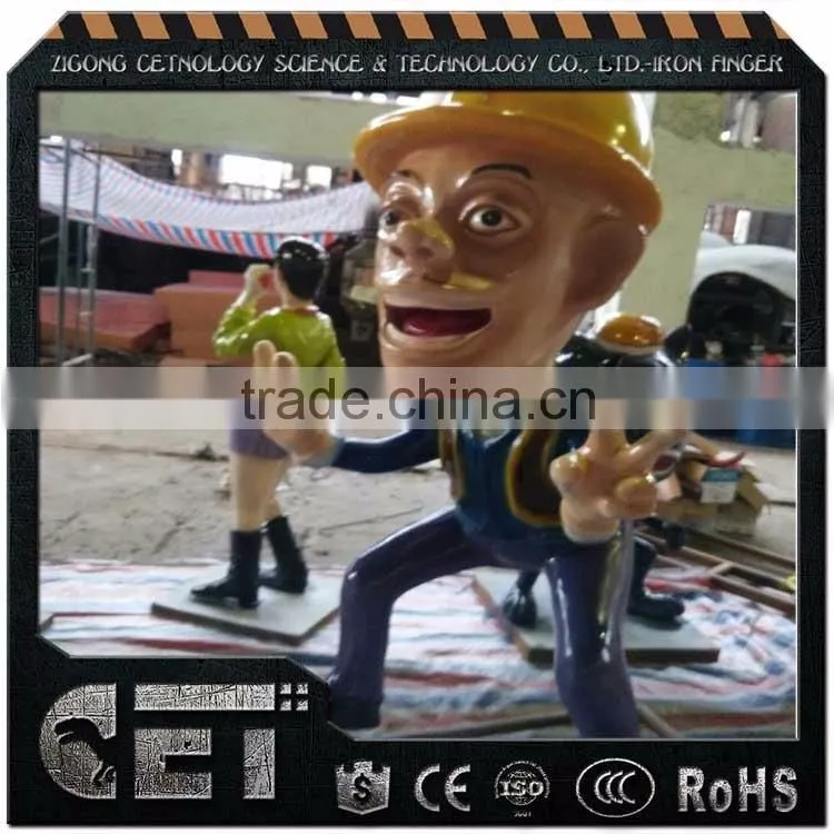 Funny Cartoon Figures Festival fiberglass statues Amusement park Sculpture