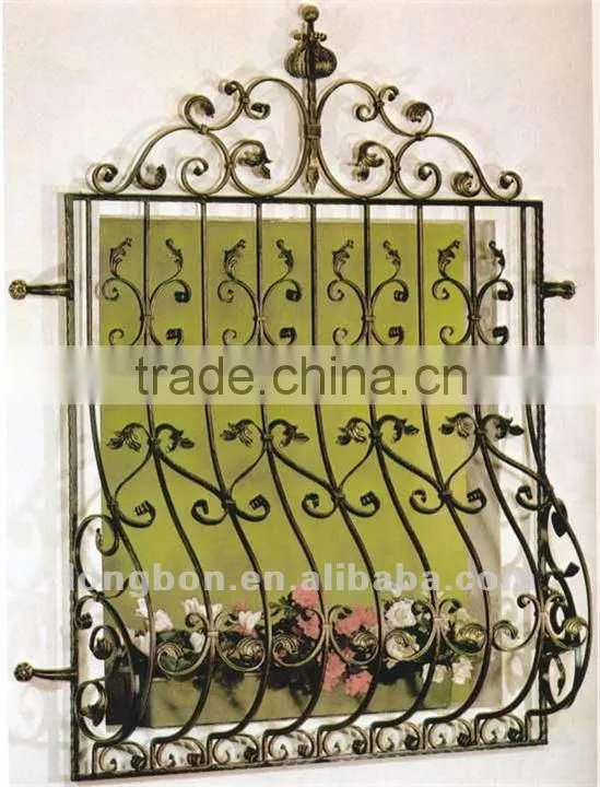 2013 Top-selling modern iron window fence