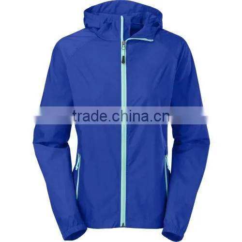 Women nylon windbreaker jackets