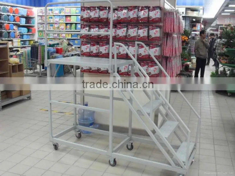 step ladder for workshop and supermarket ,library ,warehouse