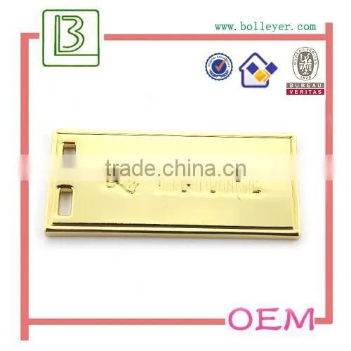 metal plate with custom engraved logo
