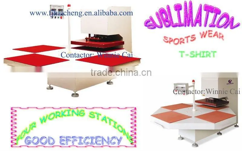 Four trays Heat Press Machine