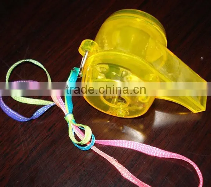 2014 Flashing Plastic Whistle With Lanyard