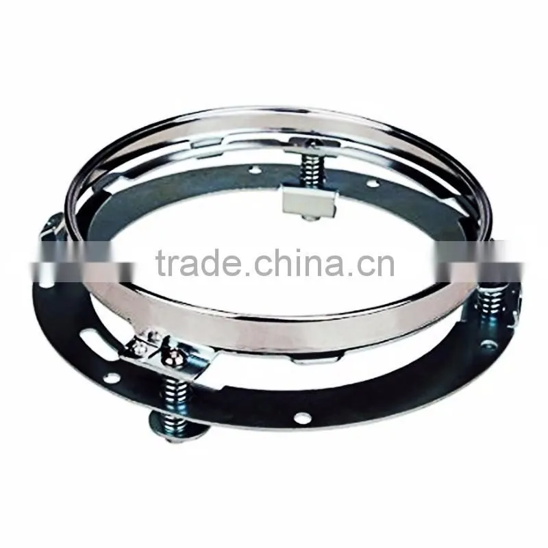 7 Inch Round Daymaker LED Headlight Mounting Bracket Ring for 07-16 Jee-p Wrangler JK Harley Davidso-n Motorcycle