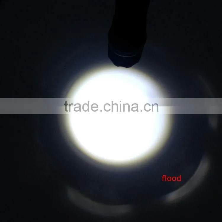1W powerful led with 3AAA batteries Zoom flashlight