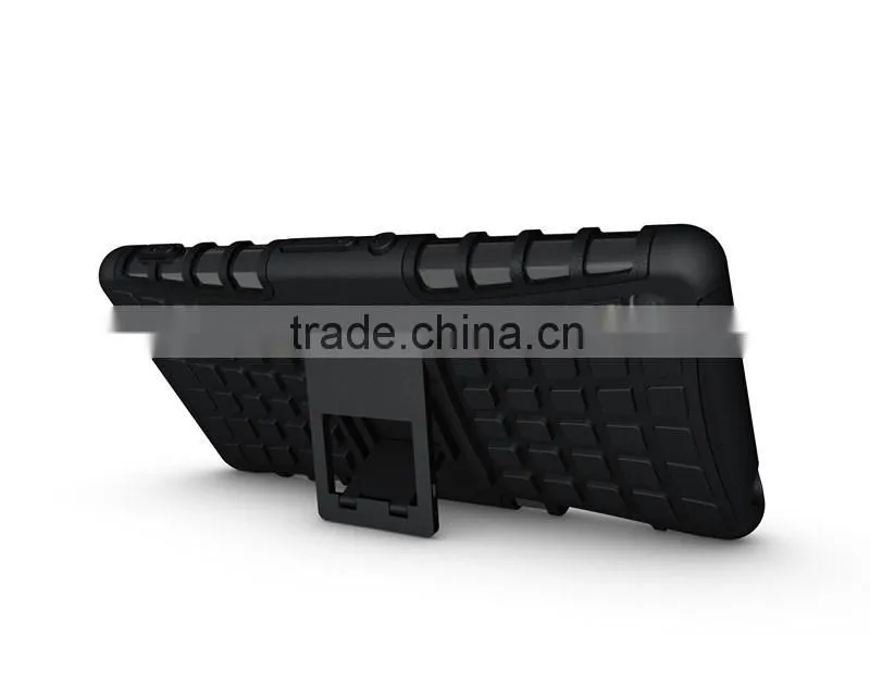Dual Layer Tough Rugged Kickstand Hybrid Heavy Duty Armor Shockproof Case For Sony Z3