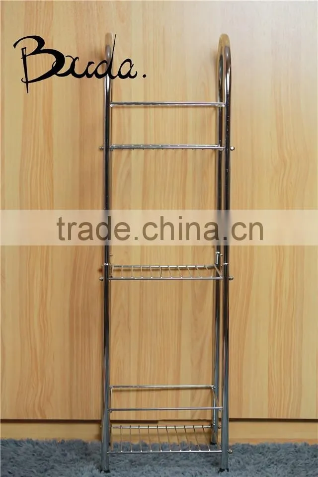Bouda multifunction 3 tiers stainless steel bathroom shelf for bath gel