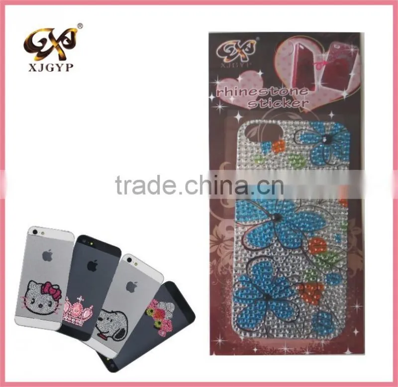 cell phone jewelry sticker/anti slip phone stickers/diamond cell phone gem stickers