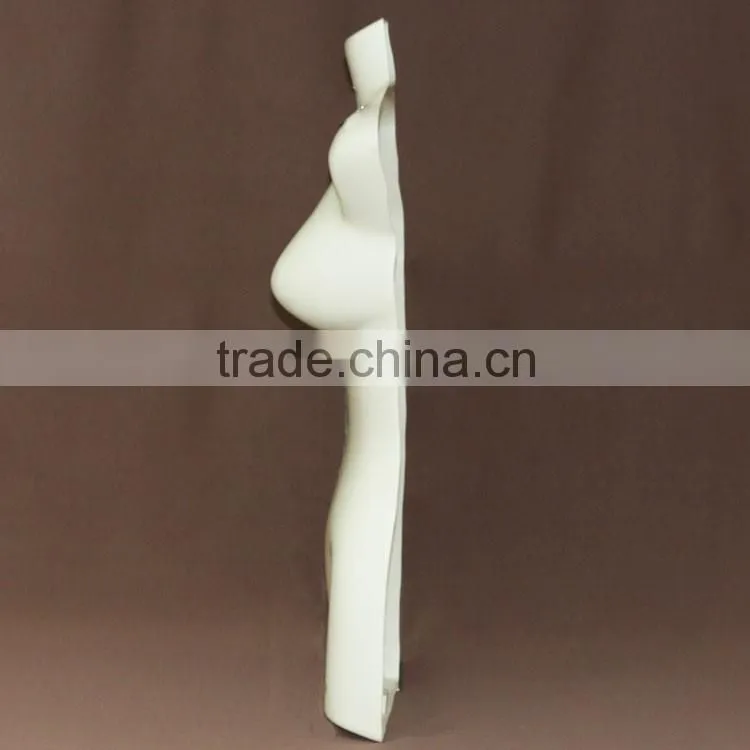 Headless plastic female half body hanging scale mannequin dress form