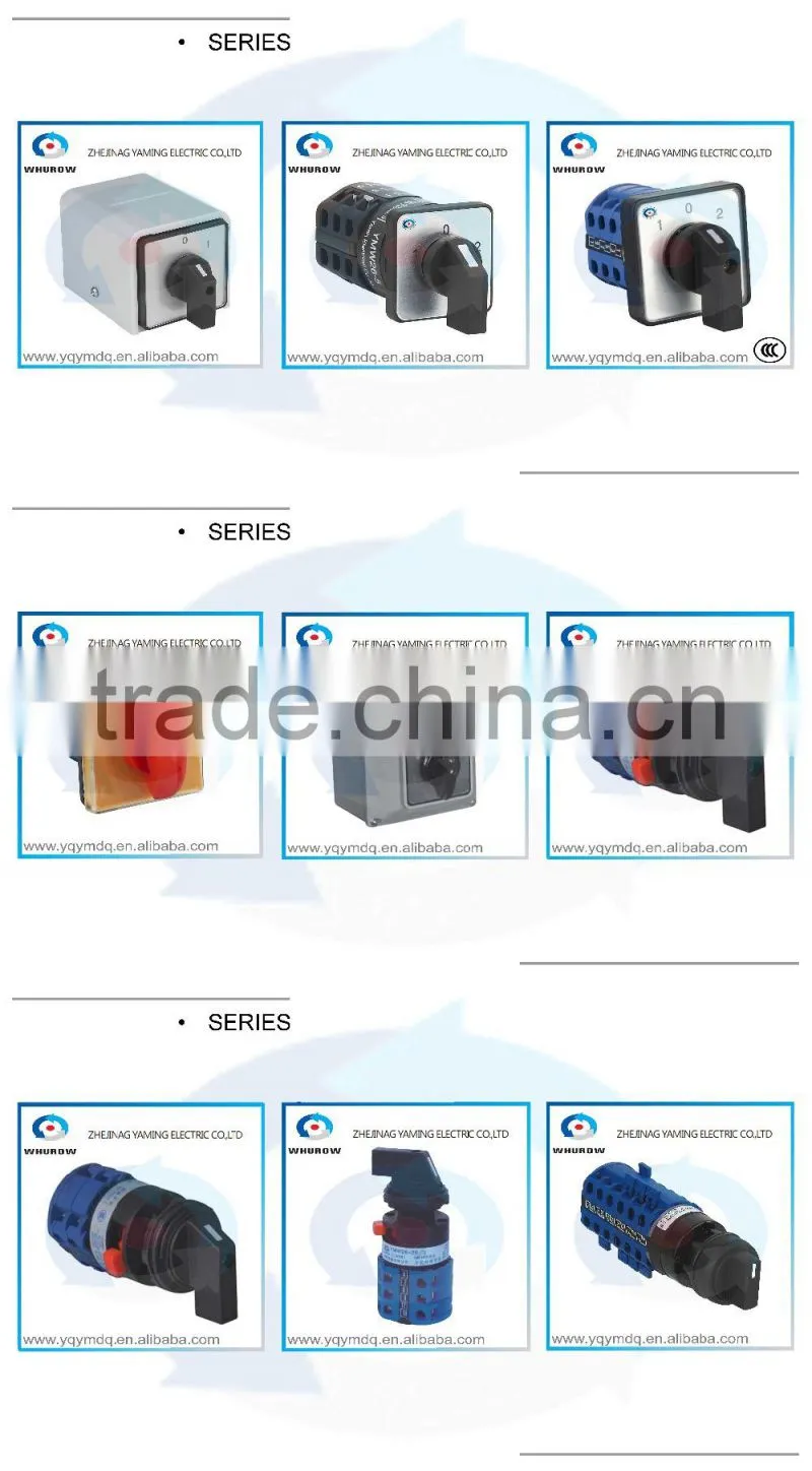 HZ5B-20/3 for dismantling machine only electrical changeover rotary cam combination switch three poles 20A sliver point contacts