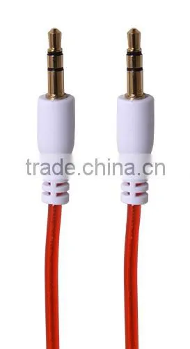 3.5mm cable stereo Plug to Stereo Plug 1.2 Mtrs Gold (black)
