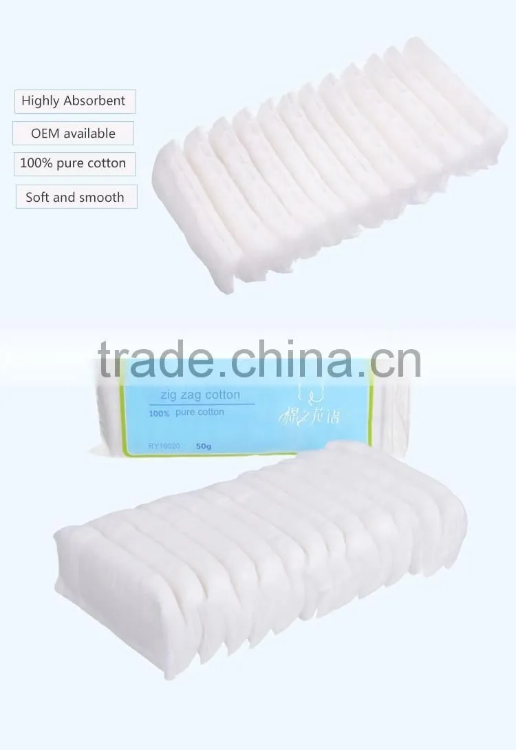 100% Cotton Fabric personal care Absorbent dental cotton rolls Folded