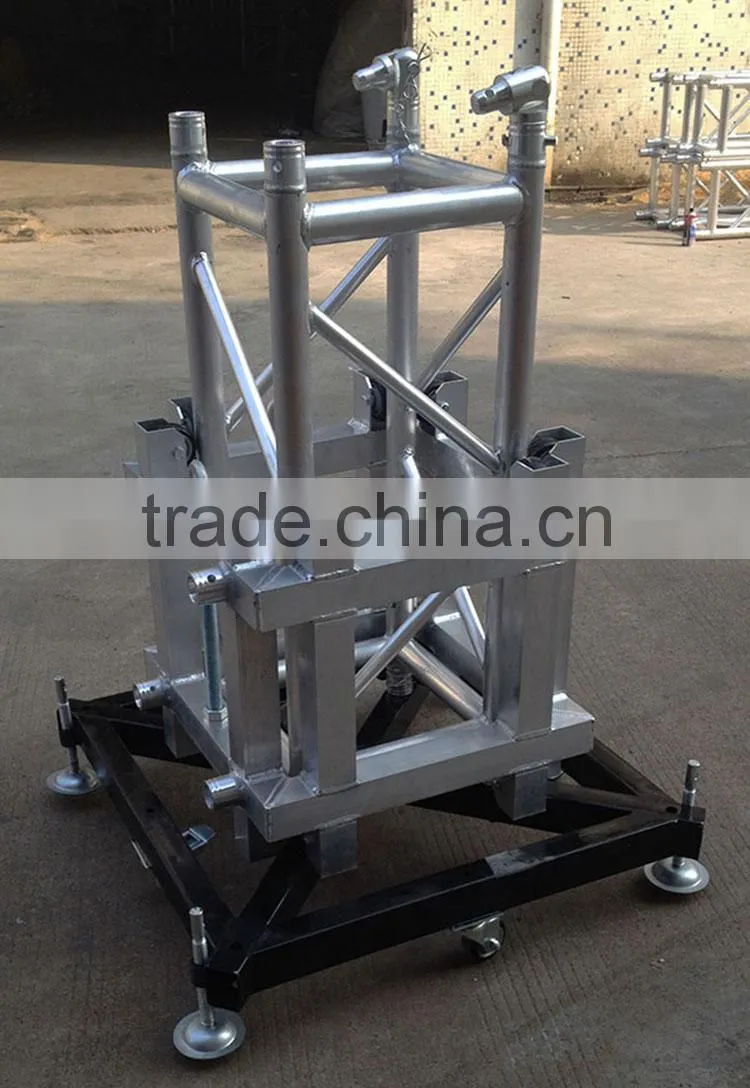 Aluminum truss sleeve block with wheel for lifting system
