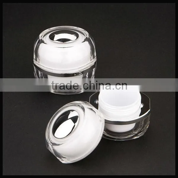 New style acrylic plastic jar container for cosmetic packaging