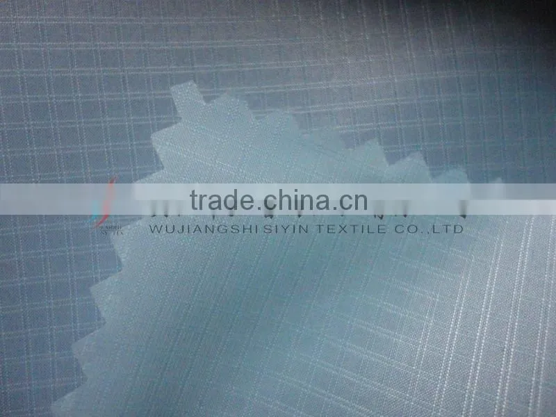 400T/0.25 Poly Taffeta double-line plaid jacket fabric